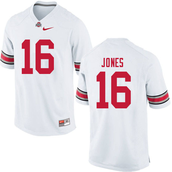 Men #16 Keandre Jones Ohio State Buckeyes College Football Jerseys Sale-White